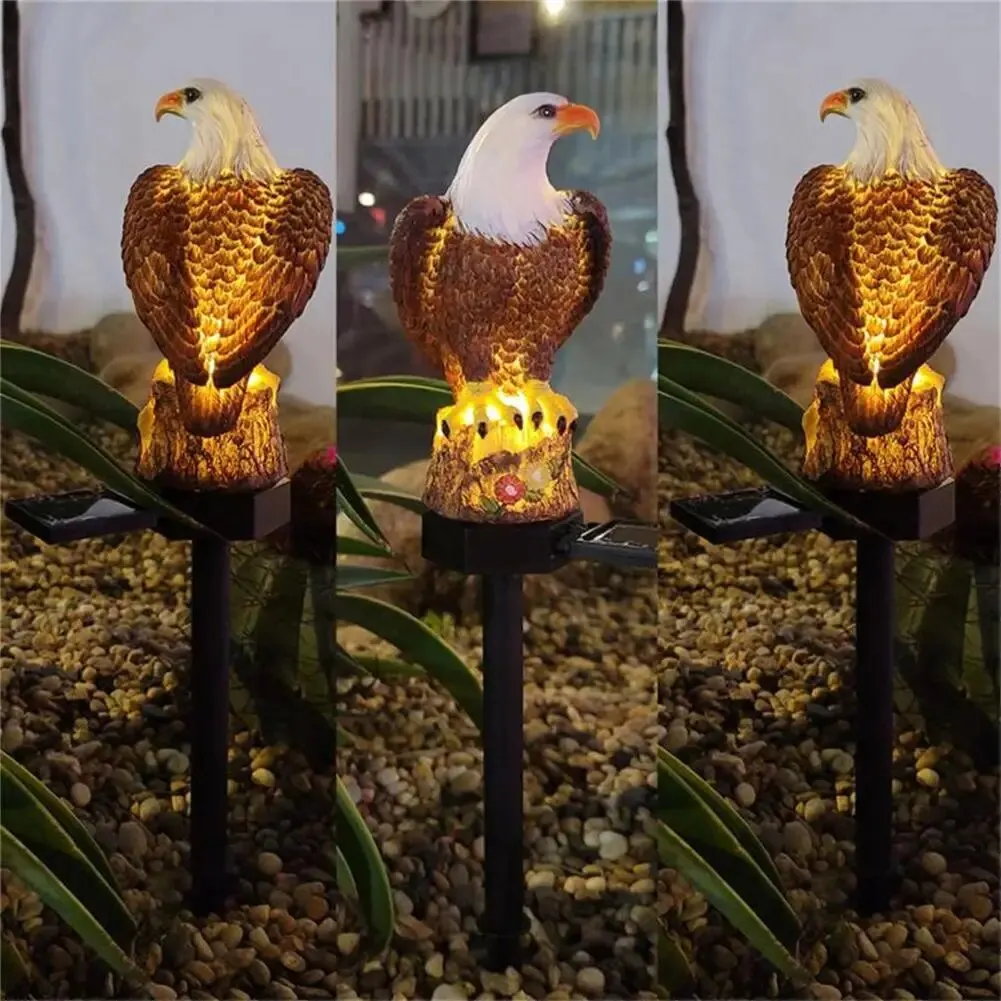 

Led Solar Lights Ornament Weather-resistant Decorative Eagle-lamp For Outdoor Garden Path Backyard Lawn Decor