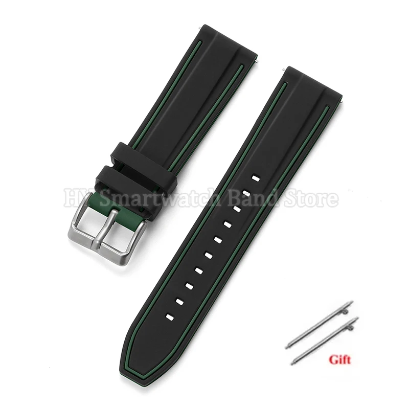 Silicone Quick Release Universal Watch Strap - Men's & Women's Replacement Wristband