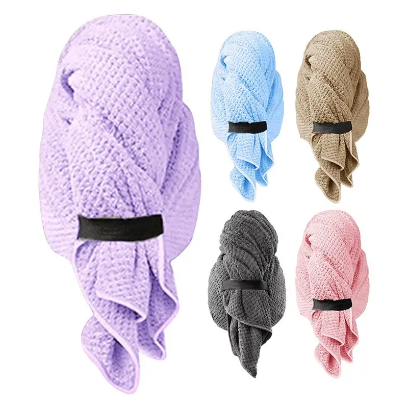 

Microfiber Hair Towel Quick-dry Hair Towel Super Absorption Turban Hair Dry Cap Women Hair Drying Towel For Long & Thick Hair