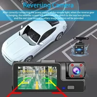 3Camera Dash Cam For Car Camera 1080P Video Recorder WIFI Car DVR 2lens Front Rear View Camera Night Vision Car Accessories - Image 3