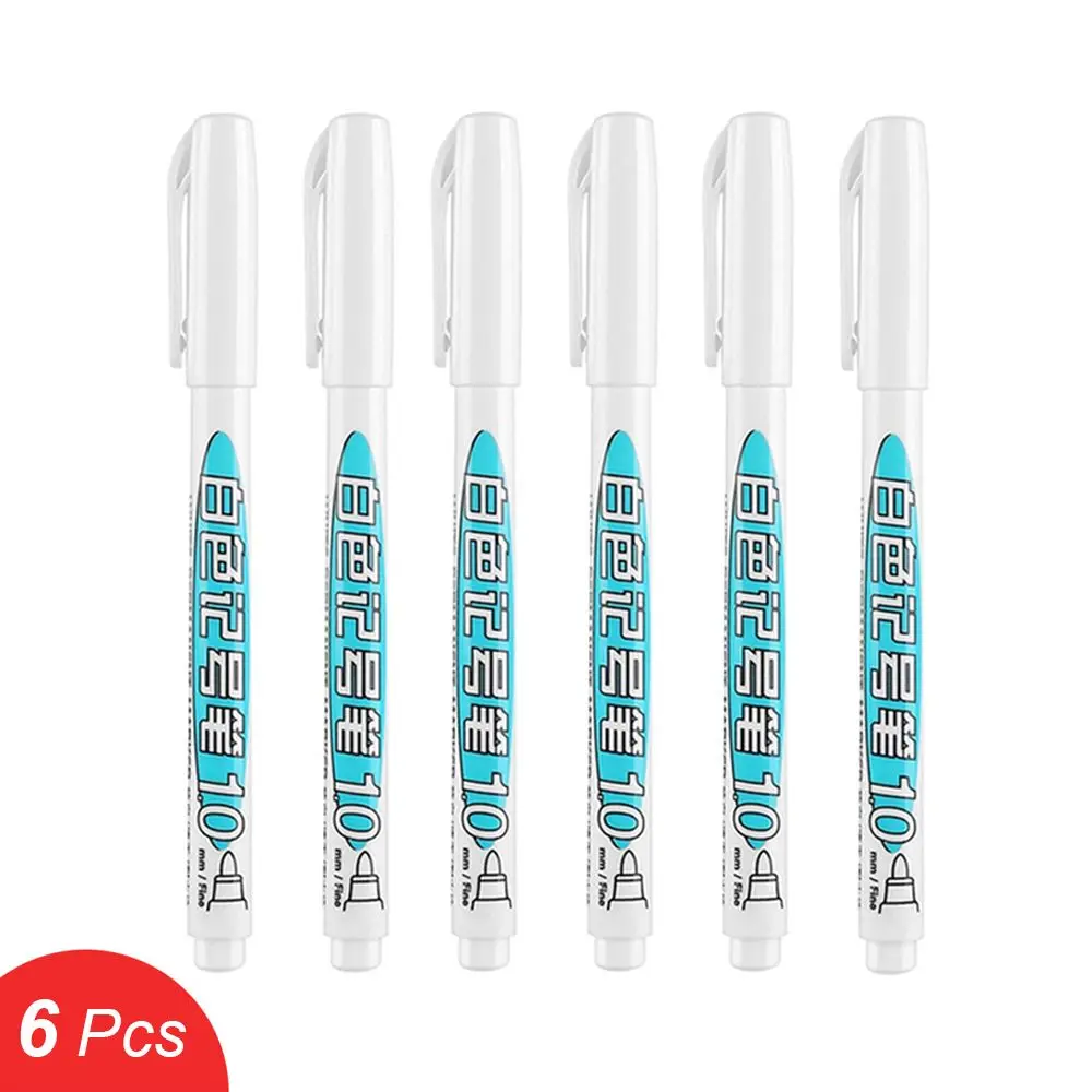 8 / 1pcs Marqueur Blanc Stylo Alcool Permanent Imperméable à l'eau