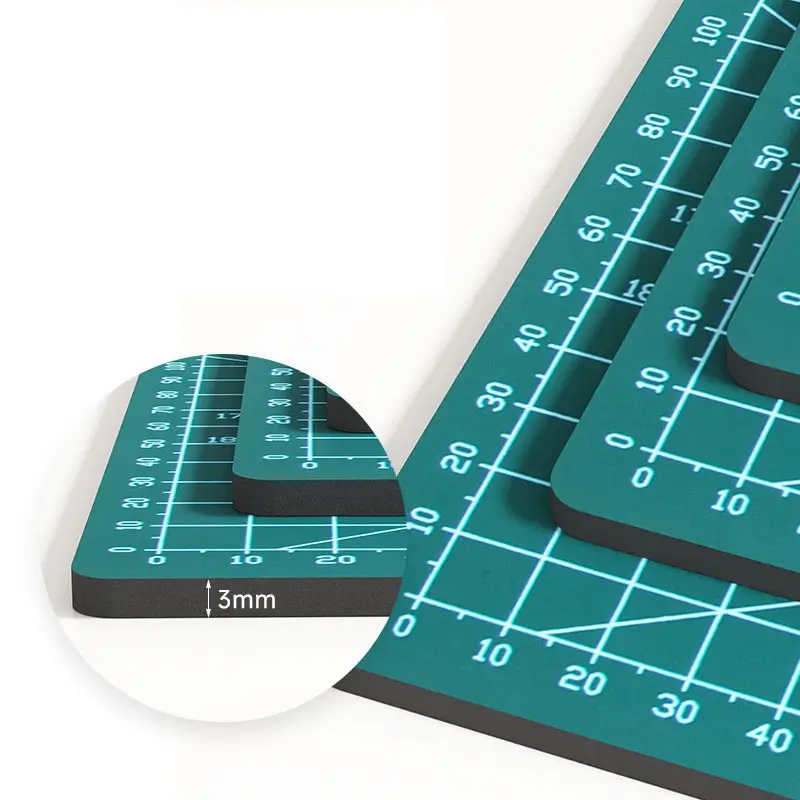A3 Self-Healing Cutting Mat 45x30cm 3mm Thick Heavy Duty PVC Solid Core Double Sided Grid Craft DIY Office Tool image 3