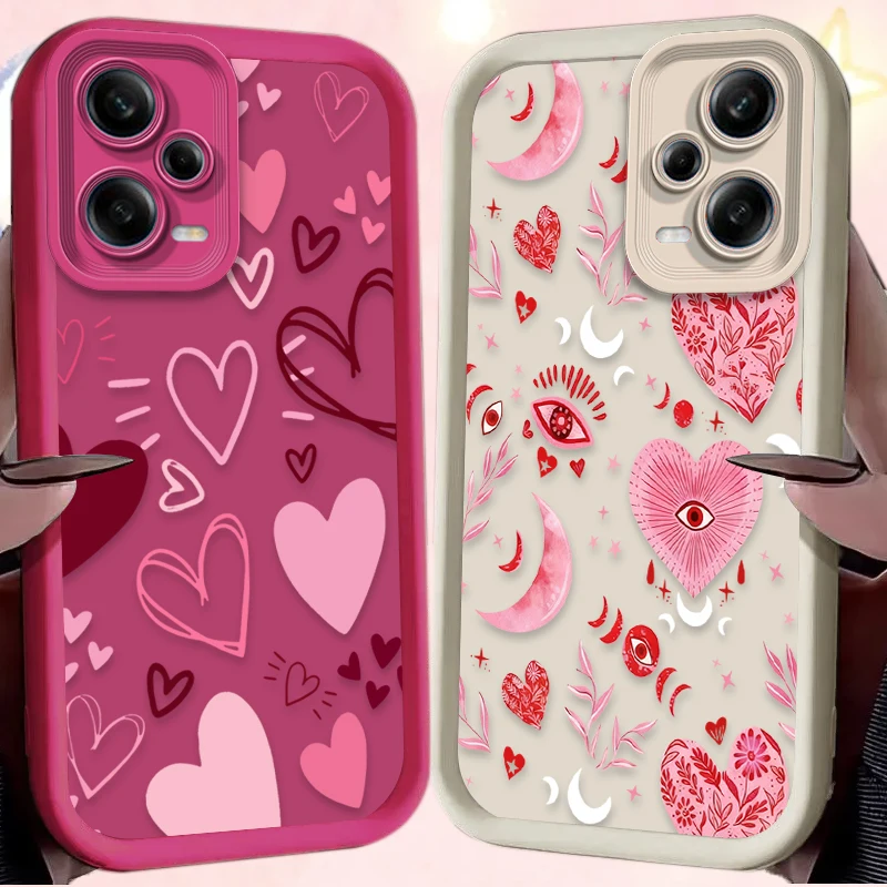Chic Pink Heart-Shaped Phone Case - Stylish Protective Cover