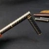 EDC Fidget Toys Stress Relief For Adults Magnetic Metal Carbon Fiber Three-section Stick Rotating Creative Gift 4