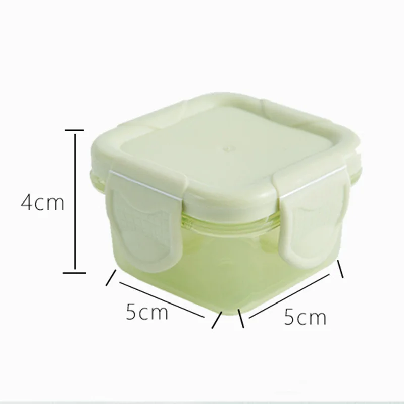 Mini Fresh-Keeping Box Food Grade Thickened Sealed Baby Food Box Children's Household Storage Jam Packing