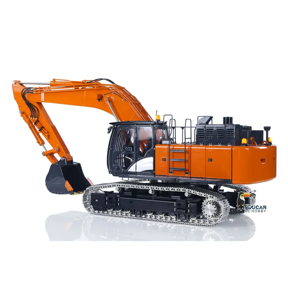New 1/14 LESU 490 Aoue ZX490 Hydraulic RC Excavator Metal RC