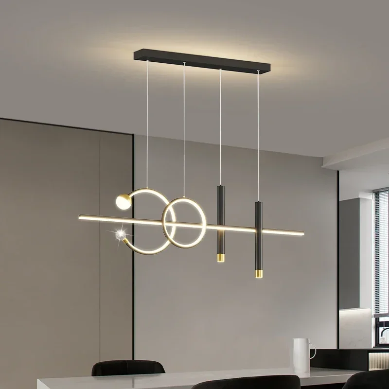 

Chandelier for Living/Dining room Bar shops Loft Home Apartment black/white LED Pendant Lamp Office Coffee