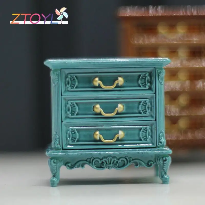

1PC Dollhouse Miniature Simulation Bedroom Bedside Table Model DIY Accessories Doll House Decor
