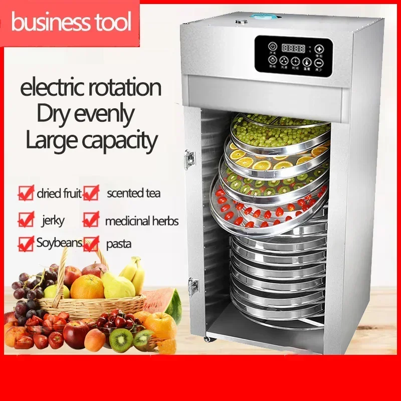 15 Layer Dehydrator 3000W Commercial rotary dryer food drying box fruit vegetable pet meat flower medicinal herbs tea air dryer 6