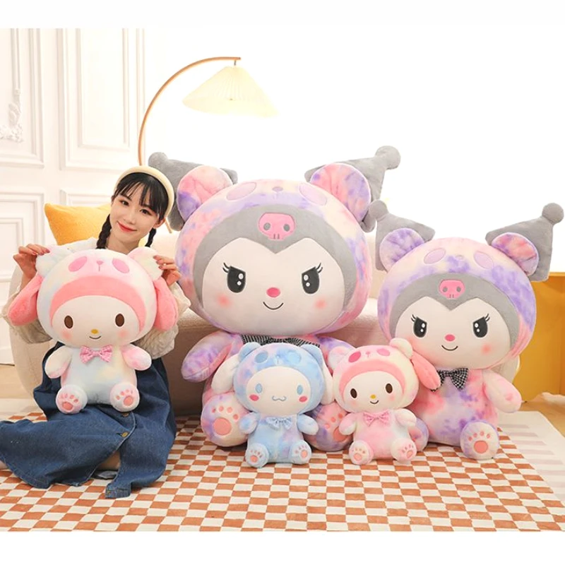 

60CM Sanrio Kawali Kuromi Hello Kitty Melody Cinnamoroll Pillow Big Plush Toy Anime Stuffed Dolls Kid Birthday High Quality Gift