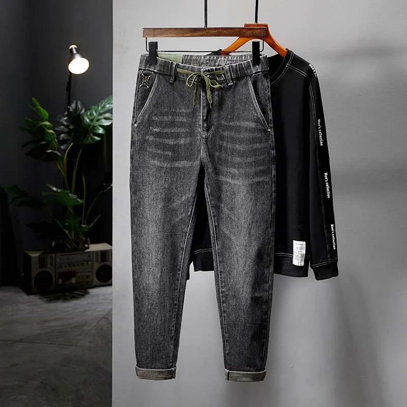 

Fashion High Quality 2023 New Korean Style Men Pants Casual Classic Style Fashion Denim Trousers Jeans Plus Big Size Pants