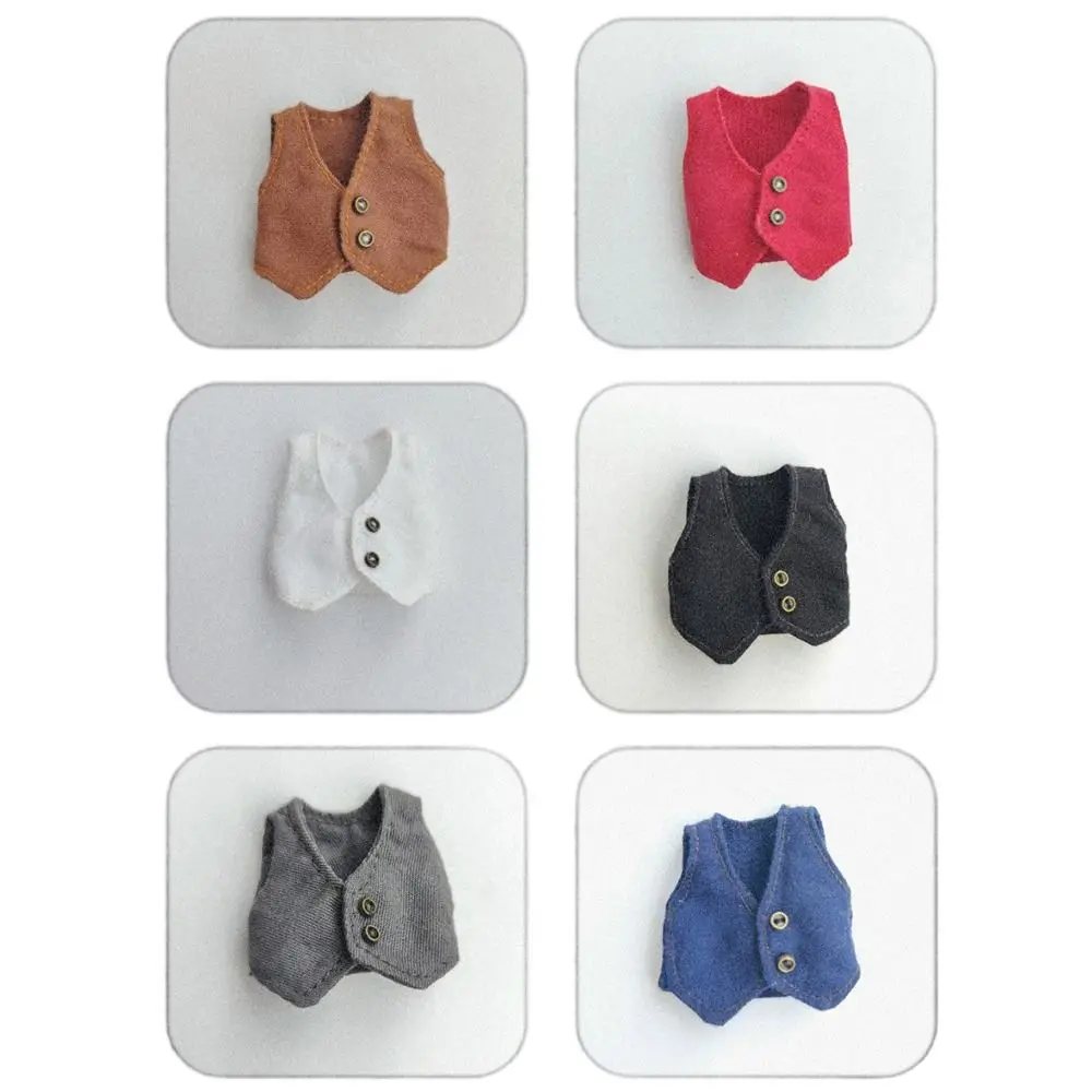 Ob11 Puppe Kleidung Mode Tops Gentleman Weste Jungen Mädchen Freizeit kleidung Hemden obitsu 11 Puppen Zubehör Kinderspiel zeug – Detail 10