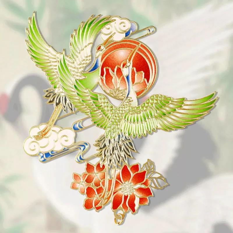 Palace Museum Cultural and Creative Metal Bookmarks, Chinese Style Exquisite Brass Hollow Small Gift Send Friends Souvenirs, 1Pc