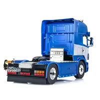 In Stock LESU 1/14 RC Tractor Truck 4X4 RTR Remote Control Car Vehicle Model with Sounds Lights Smoking Unit Toy THZH1951 2