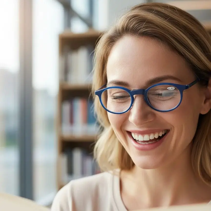 Portable Magnetic Reading Glasses TR90 Anti-Blue Light Ultra-light Computer Spectacles Round-Frame 2026