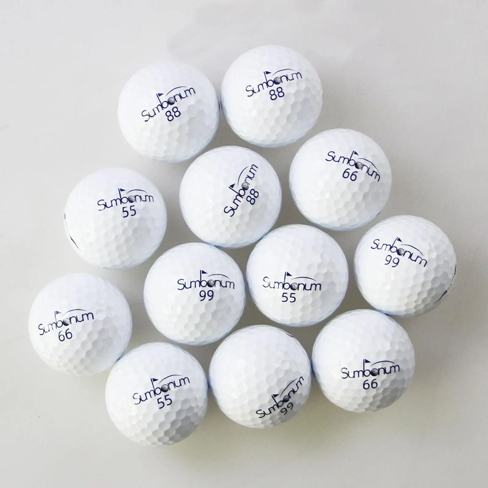 12Pcs Competition Golf Balls Golf Practice Balls for Beginners Professionals