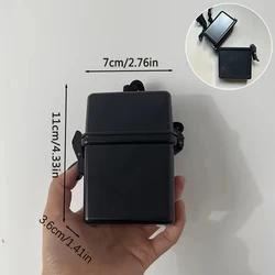 Kawaii Toploader Photocard Storage Box - Portable Photo Card Holder and Album Case (Black)