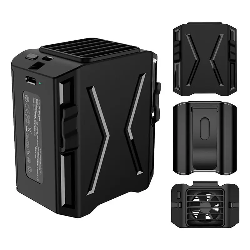 

Портативный трехскоростной кулер на шею, 8000 мАч, с сильным потоком воздуха