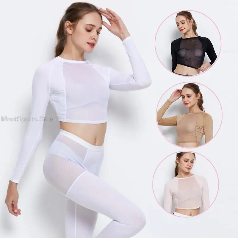 Summer Golf Sunscreen T-Shirt Women Ice Silk Breathable Bottoming Shirt Long Sleeve Golf Cropped Tops Quick Drying Ladies Tights women tops women golf polo shirt