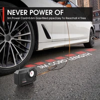 CARSUN Mini pompe à Air gonfleur de pneu voiture électrique Mini 20L/Min compresseur d'air Portable pour voiture motos vélo gonflable 3