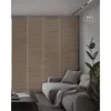 GoDear Design 99.99% Blackout Adjustable Sliding Panel Track Blinds forTrimmable Natural Woven Panel, Bali Cottages 2