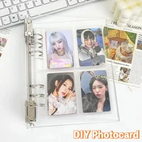 A5 Acrylic Transparent Photo Card Binder, DIY Detachable Binder, Loose-leaf Photo Album, 6 Hole Acrylic Album Kpop Binder 3