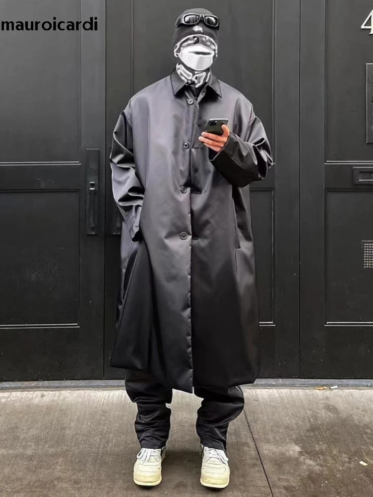 Men Mauroicardi Spring Autumn Trench Coat