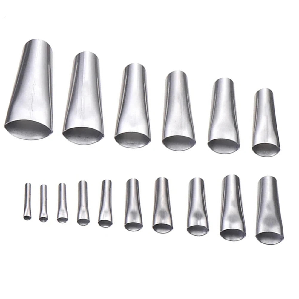 

16pcs/18pcs Caulking Nozzle Stainless Steel Construction Nozzle Tools Applicator Finishing Caulk Finisher Sealant Grout 5mm-35mm