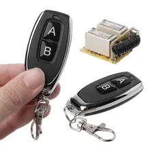

RF 2 Relay 433 Receiver Wireless Remote Control Learning DC 3.7V to 24V Micro Switch NO COM NC Transmitter P18A
