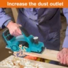 Heimerdinger 18V Rechargeable Lithium Battery Powered Handheld Woodworking Tool Brushless  Cordless Electric Planer, No battery 6