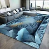 Living Room Decoration Carpet Modern 3D Flower Floor Mat Home Light Luxury Sofa Rugs Bedroom Bedside Cloakroom Large Carpets 2