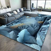 Living Room Decoration Carpet Modern 3D Flower Floor Mat Home Light Luxury Sofa Rugs Bedroom Bedside Cloakroom Large Carpets 2