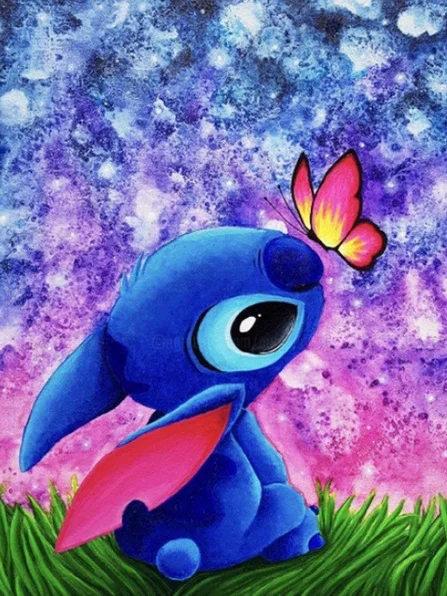 Disney Paint By Number Stitch Paint Kit For Adults Flower With Frame Oil  Painting Animal Drawing Paint Cartoon Wall Decoration - Paint By Number  Package - AliExpress