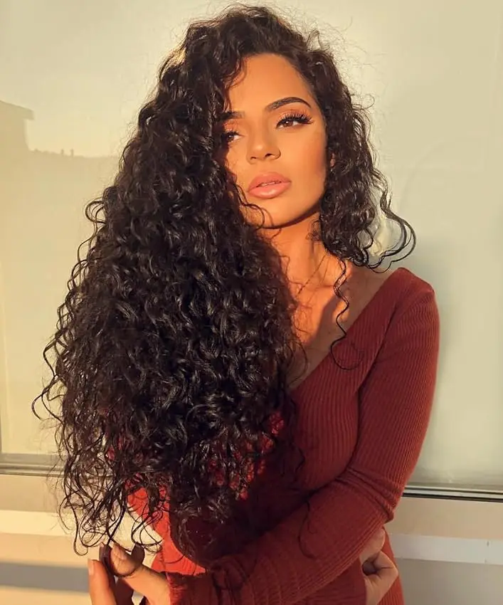 9PCS 22 Inch Curly Clip In Hair Extensions
