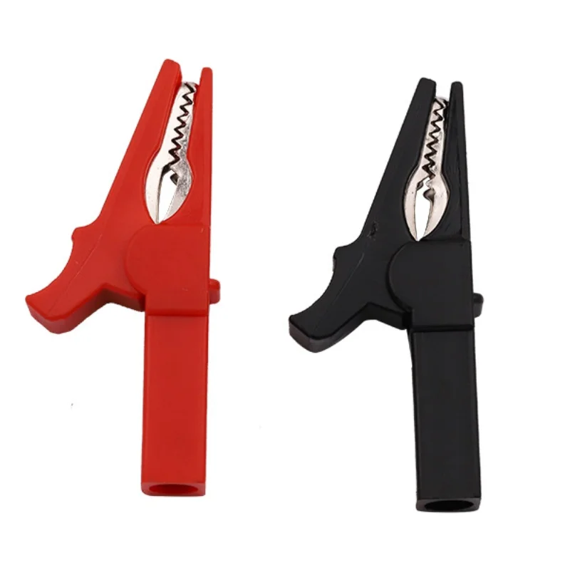 Battery Test Clip 55MM HV Alligator Clip 1pair For Banana Plug 4mm Multimeter Pen Cable Probes Crocodile