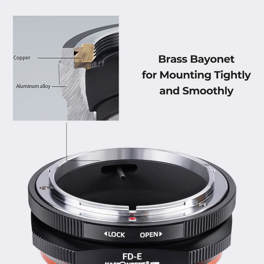 Concept fd para Nex e Mount Lens Adapter Canon fd fl Câmera Nex Mount para Sony e Pro k & f - Image 6