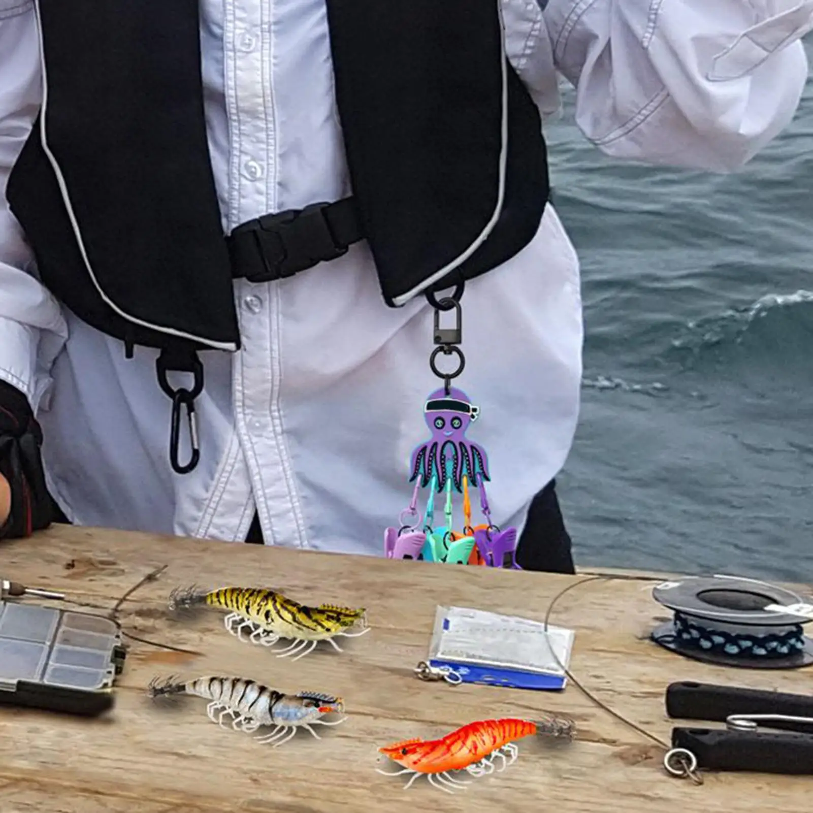 Covers For Fishing Hooks Squid Jig Bait Protector 6 Pieces Waterproof Squid Bait Protector For Boat Tournament Preparation