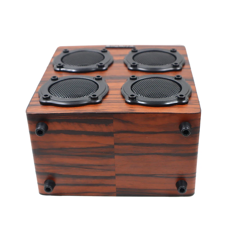 Wooden Wireless Bluetooth Audio Full Range Speaker Subwoofer Home Card Portable Mobile Phone Computer Bluetooth Small Speaker