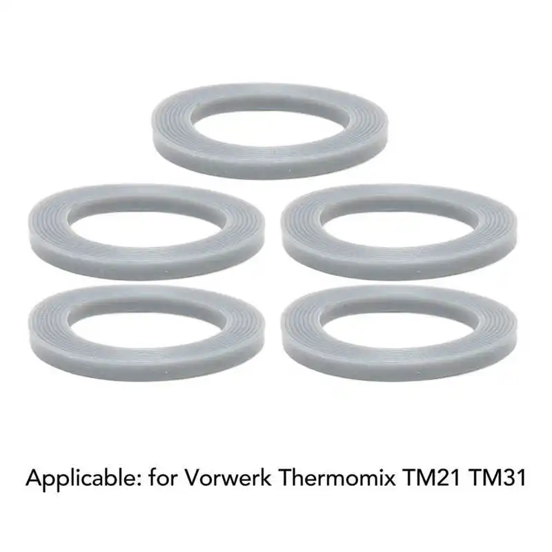 Silicone Blender Protective Rings Mixer Accessory Blender Blade Rubber Seal Gasket 5pcs TM21 TM31