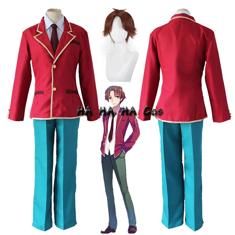  Classroom of The Elite Kiyotaka Ayanokoji School Uniform  Cosplay Costume S028 (Custom Size) Red : Clothing, Shoes & Jewelry