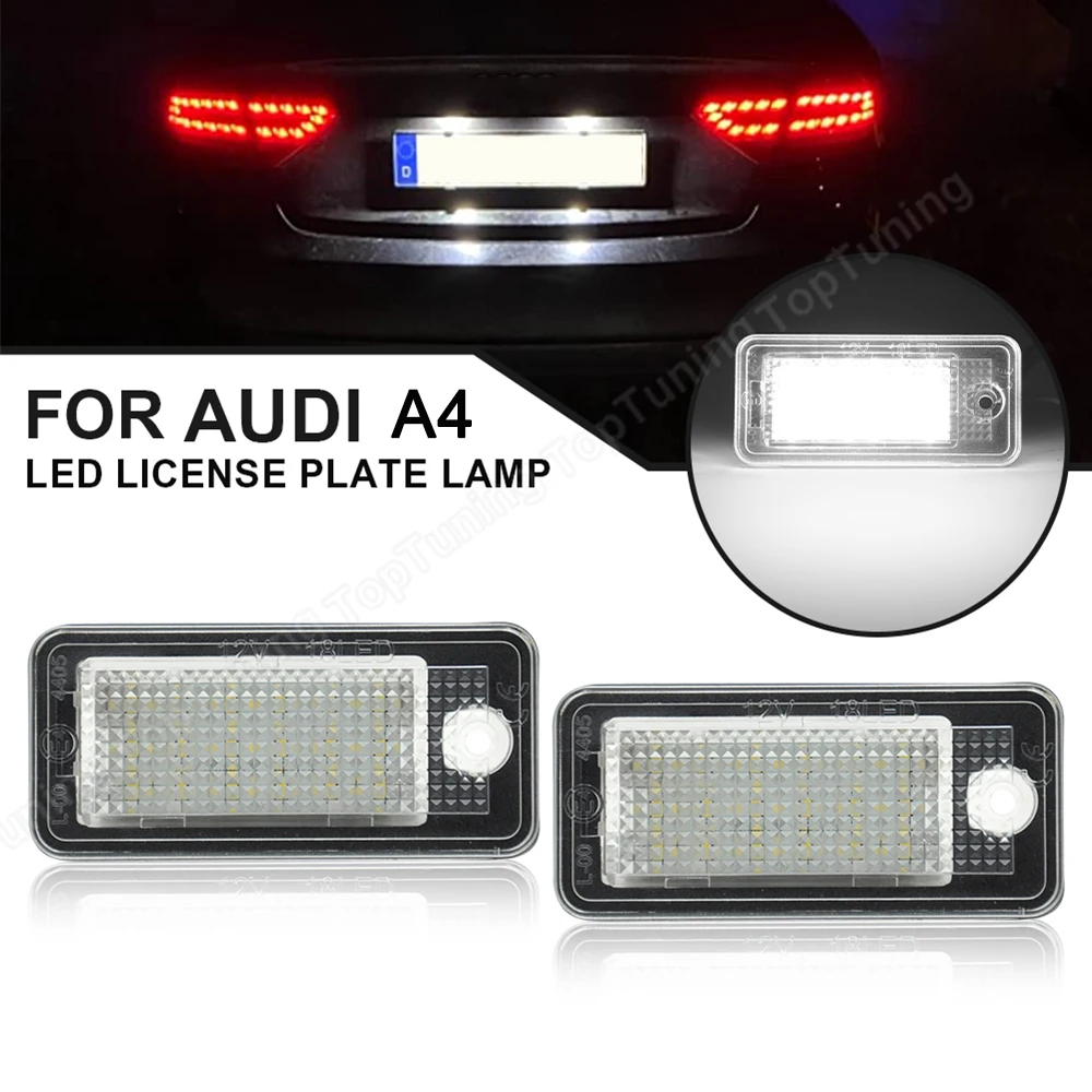 Kennzeichenbeleuchtung Upgrade LED für Audi A4/A6 C6 (4F)/A3 (8P)/Q7 (7L)/