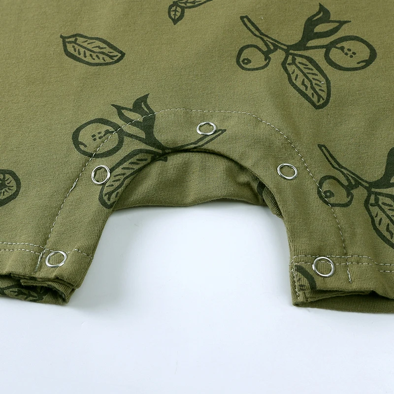 Baby Sommer Strampler Unisex Neugeborenen Baby Gestrickte Streifen Neugeborenen Strampler Baby Junge Mädchen Kleidung Baumwolle Kleidung Mit Knopf Verschluss – Detail 6