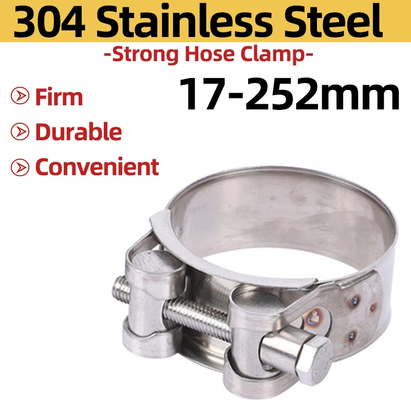 Pipe Clamps 1PCS 304 Stainless Steel Water Pipe Clamp