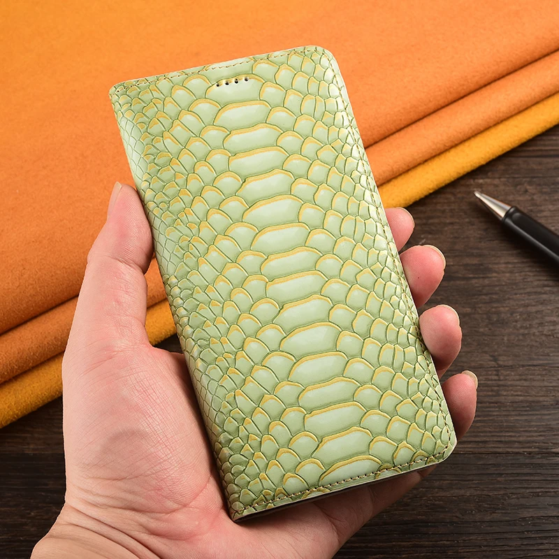 Leather Wallet Phone Case with Magnetic Flip Cover