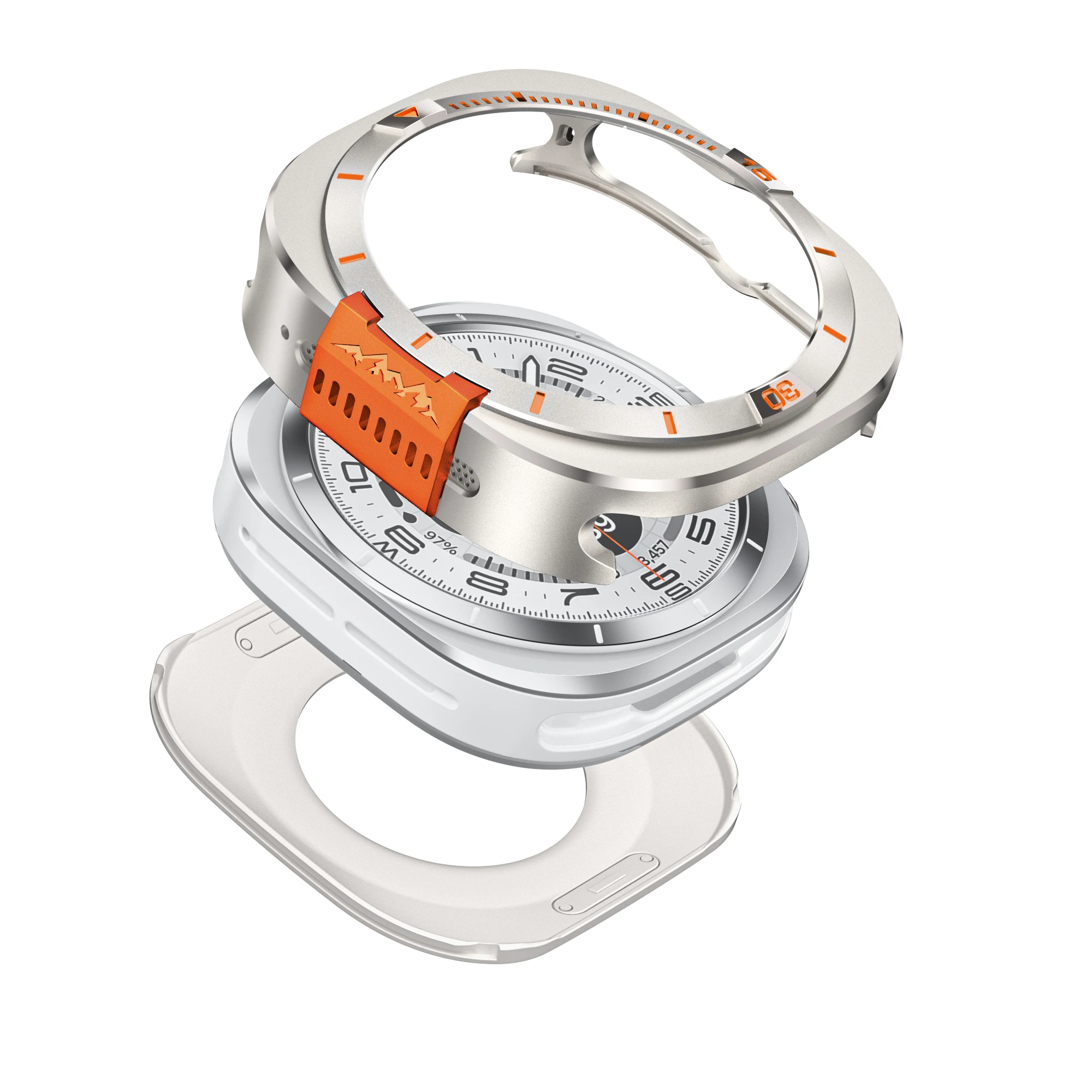 Premium Aluminium Alloy Protective Watch Case - Screen Protector Accessories for Enhanced Durability and Style