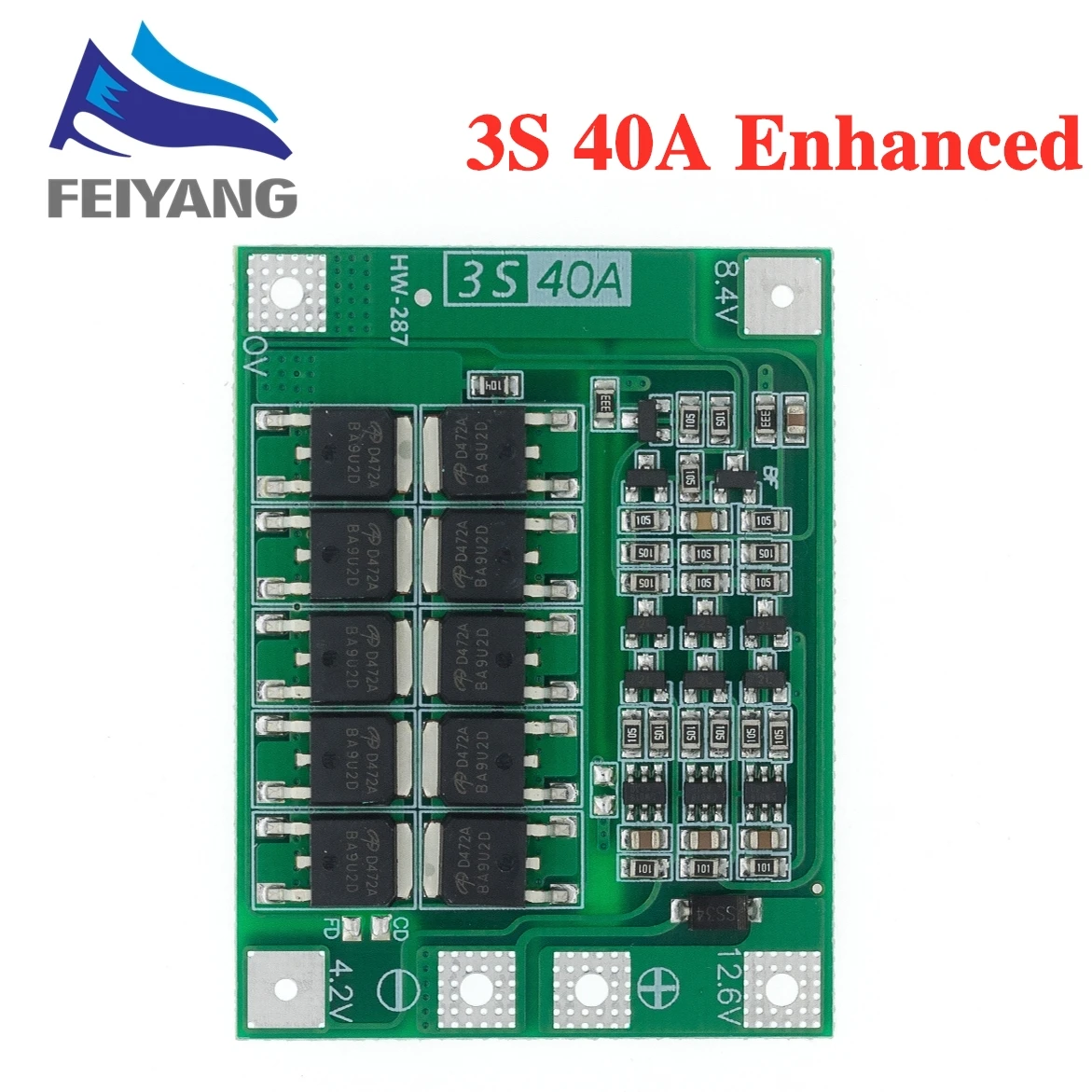 3S 40A Li-Ion Lithium-Batterie Ladegerät Lipo Zelle Modul PCB BMS Schutz Bord Für Bohrer Motor 12,6 V mit balance – Detail 4
