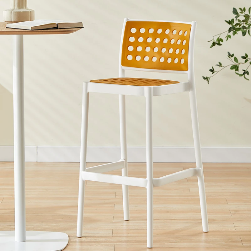 

Уличные деревянные барные стулья, спинка, ресепшн, высокие мягкие садовые барные стулья, Парикмахерская мебель для гостиной