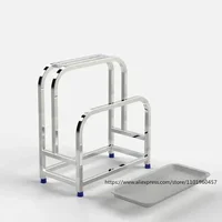 304 Stainless Steel Knife Holder, Chopping Board Rack, Kitchen Special Storage Rack, Cutting Board Rack, Knife Seat Rack 1