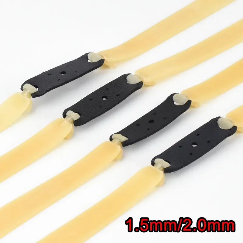 

1.5/2.0mm High Quickly 1-5PCS Slingshot Hunting Powerful Flat Rubber Band High Elasticity Outdoor Catapult Shooting Accessories