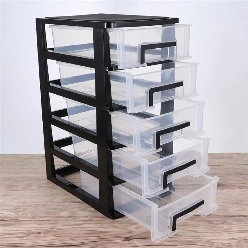 Description Picture 5 of item5/4/3/2 layer Storage Cabinet Plastic Drawer Type Closet Portable Dustproof Storage Case Organizer Sundries Holder